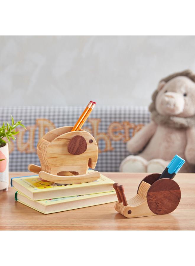 سنايل حامل أقلام خشبي 13X4.8X7.8 سم - Image 5