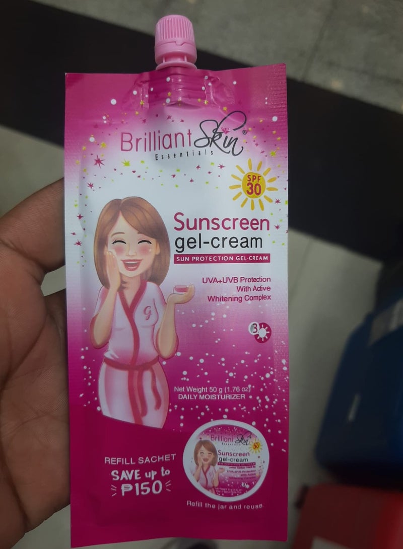 بريليانت كريم جل واقي من الشمس 50 جم عبوة جديدة من بريليانت