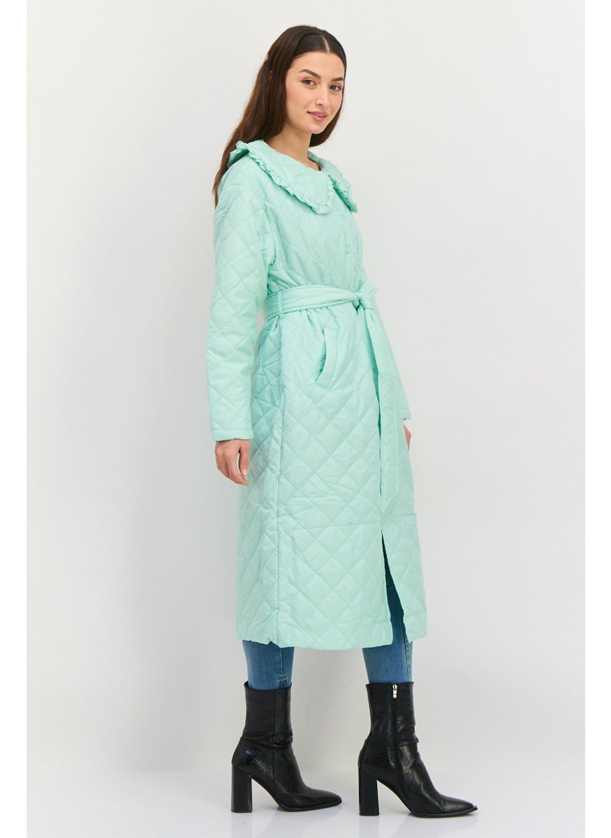 Women Quilted Trench Coat, Mint - pzsku/Z5A3819B3323CCA1D812BZ/45/_/1739196920/48851e0d-d986-466c-9b91-203303b2992b