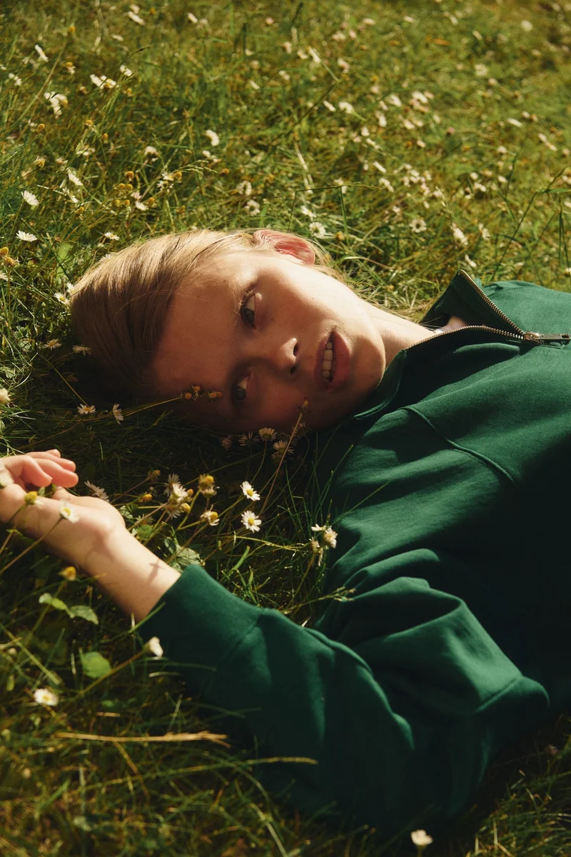 H&M Oversized zip-top sweatshirt