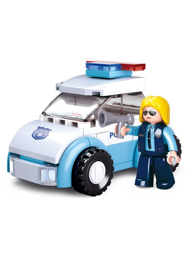 Sluban Sluban - Girl's Dream Police Woman with Police Car 68 Pieces - M38-B0600B  - Image 2