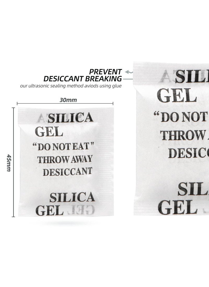 200 Packs 3 Gram Desiccant Packets, Food Safe Silica Gel Desiccant Packets, Premium Moisture Absorbers for Food Storage, Desiccant Beads Packet for Moisture Storage Control - Image 4