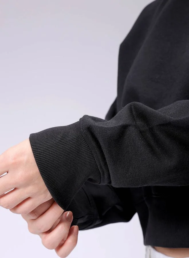 Freehand Women Regular Fit Graphic Print Crewneck Sweatshirt