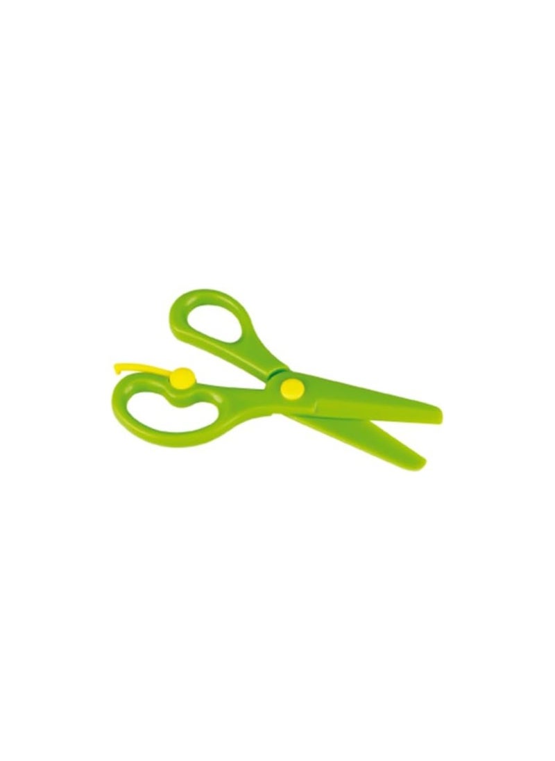 Spaceshoop Scissors Kindergarten Training Scissors Plastic Playdough Scissors for Kids Children's Scissors Handmade  - Image 1