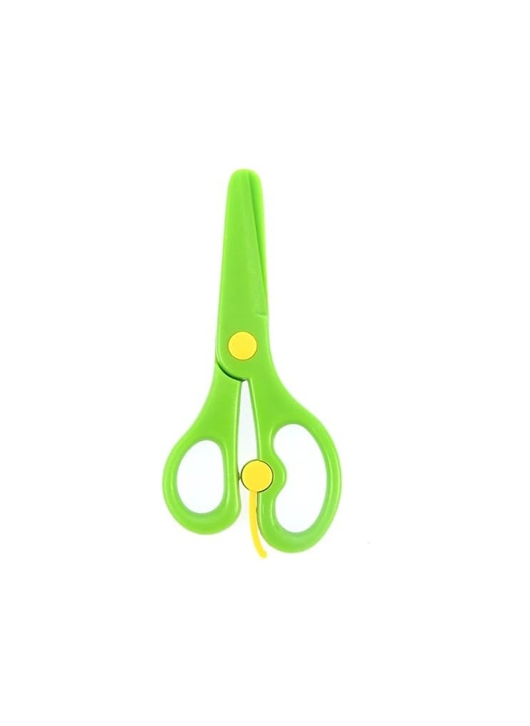 Spaceshoop Scissors Kindergarten Training Scissors Plastic Playdough Scissors for Kids Children's Scissors Handmade  - Image 2