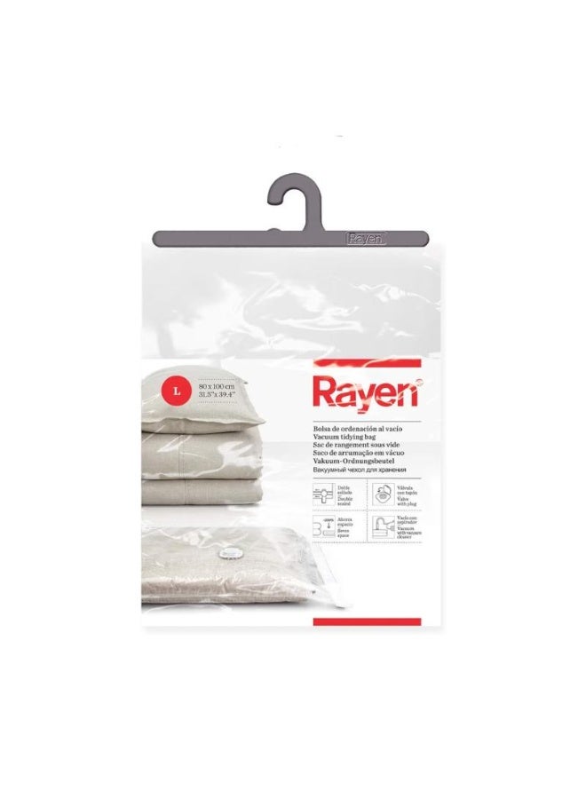 Rayen L Vacuum Storage Bag 100×80 cm – Save Space & Protect Clothes and Blankets. - Image 1