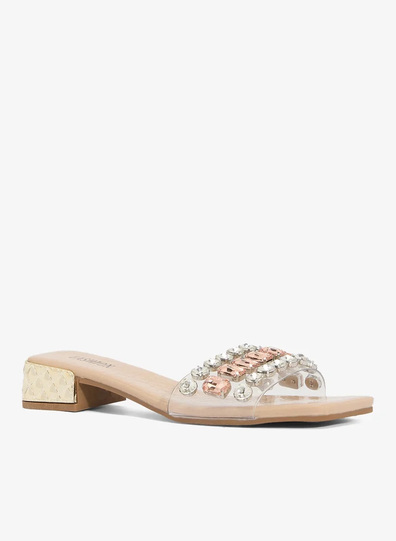 Ella Limited Edition Jewel Embellished Block Heel Sandals