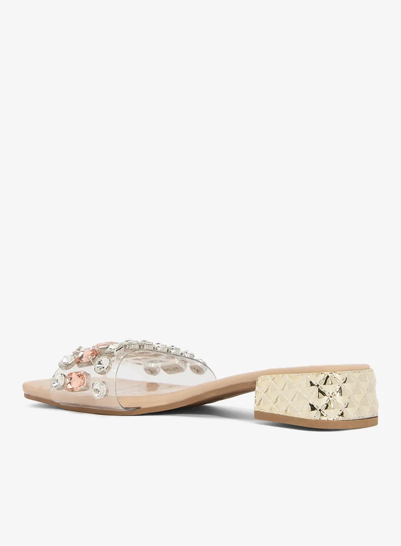 Ella Limited Edition Jewel Embellished Block Heel Sandals
