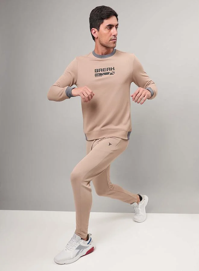 Technosport Technosport Full Sleeve Fleece Printed Sweatshirt