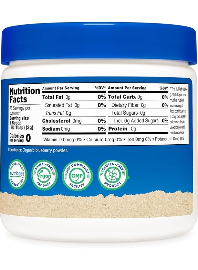 نوتريكوست، مسحوق التوت الأزرق العضوي، بدون نكهة، 8.1 أونصة (227 غرام) - Image 5