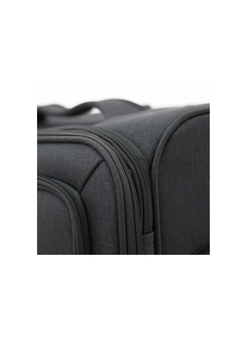 GIORDANO Softside Luggage Trolley Bag 3 Pieces Set,Grey (S-20",M-24",L-28")