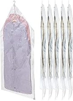 Generic Neahom Hanging Vacuum Storage Bags for Clothes, Vacuum Space Saver Bags for Garment Protect, Vacuum Seal Compression Bags for Clothing, Dress, Coat, 6 Long Jumbo Bags Closet Organizer 