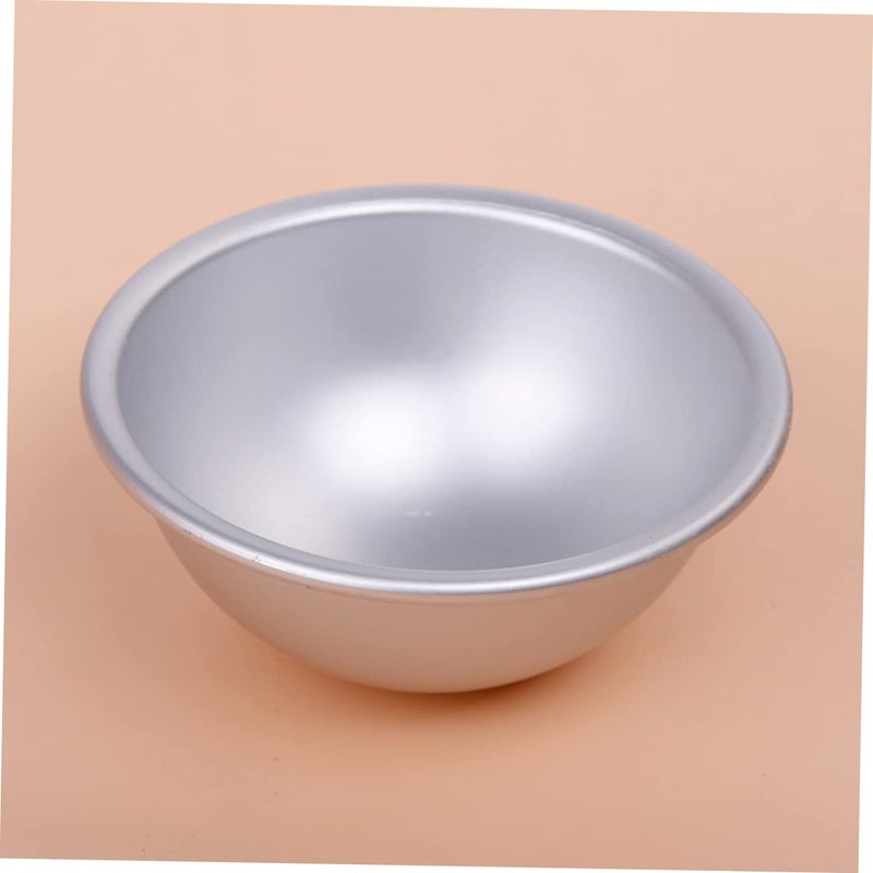 6 Pcs Aluminum Alloy Soap Molds Semicircle Shapes for DIY Bath Bombs Baking Craft - Image 4