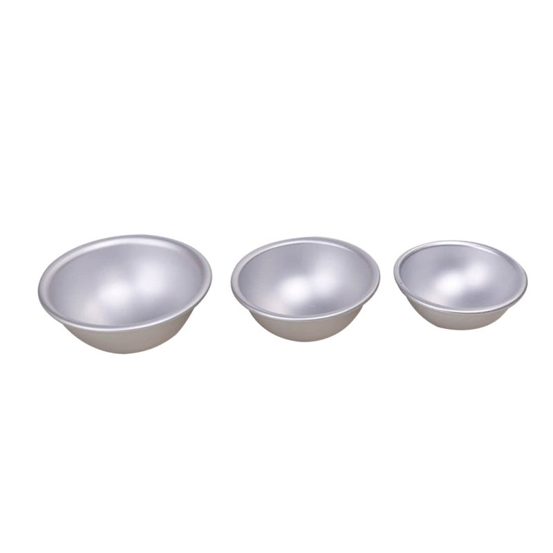 6 Pcs Aluminum Alloy Soap Molds Semicircle Shapes for DIY Bath Bombs Baking Craft - Image 5