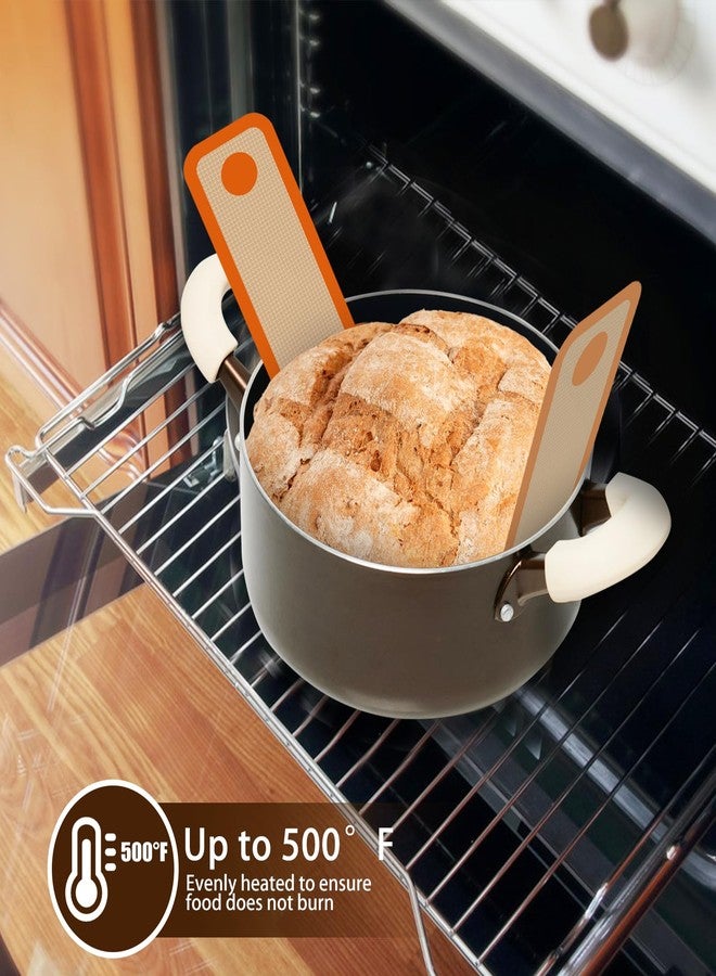 Dwavele Silicone Bread Sling for Dutch Oven, Non-Stick & Easy to Clean Bread Baking Mat Set, 2 Pcs Reusable Bread Sling with Long Handle to Transfer Sourdough - Image 4