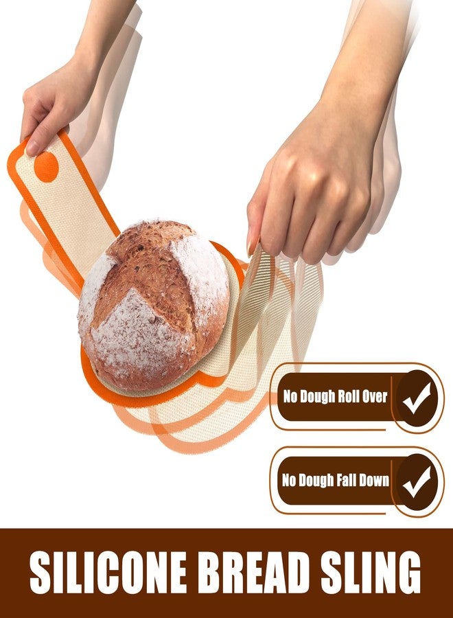 Dwavele Silicone Bread Sling for Dutch Oven, Non-Stick & Easy to Clean Bread Baking Mat Set, 2 Pcs Reusable Bread Sling with Long Handle to Transfer Sourdough - Image 5