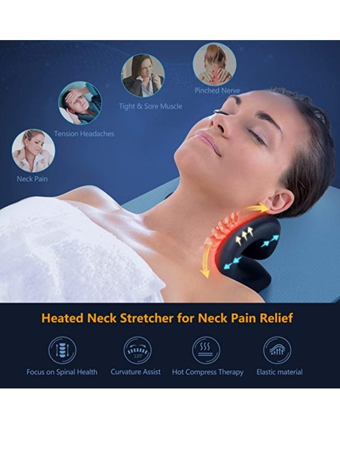 Cool Baby COOLBABY Neck Stretcher Cervical Traction Device  Neck Hunchback Corrector With Graphene Heating Relaxation  For Neck Pain Relief And Muscle Relaxation - Image 3