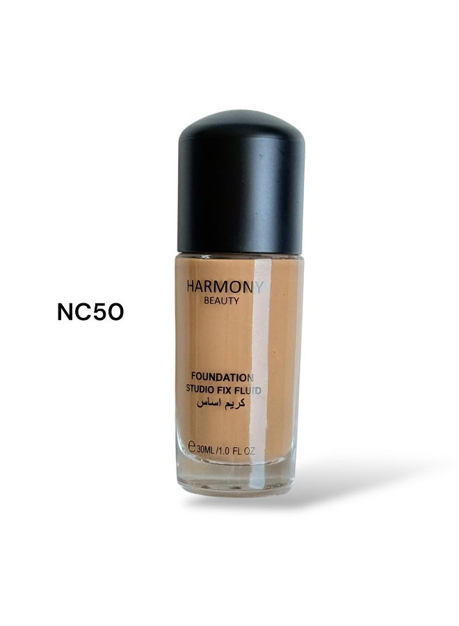 Harmony Beauty Foundation, shade NC50