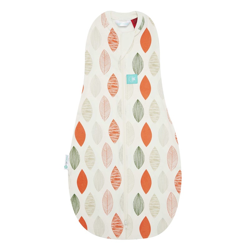 ergoPouch Cocoon Swaddle Sack 0.2 TOG - Baby Sleep Sack, Gentle Snug Fit Helps Calm Startle Reflex, Ideal for Arms In/Out Sleeping, Soft Breathable Fabric for Better Sleep (6-12 Months, Blush Leaf) - Image 1