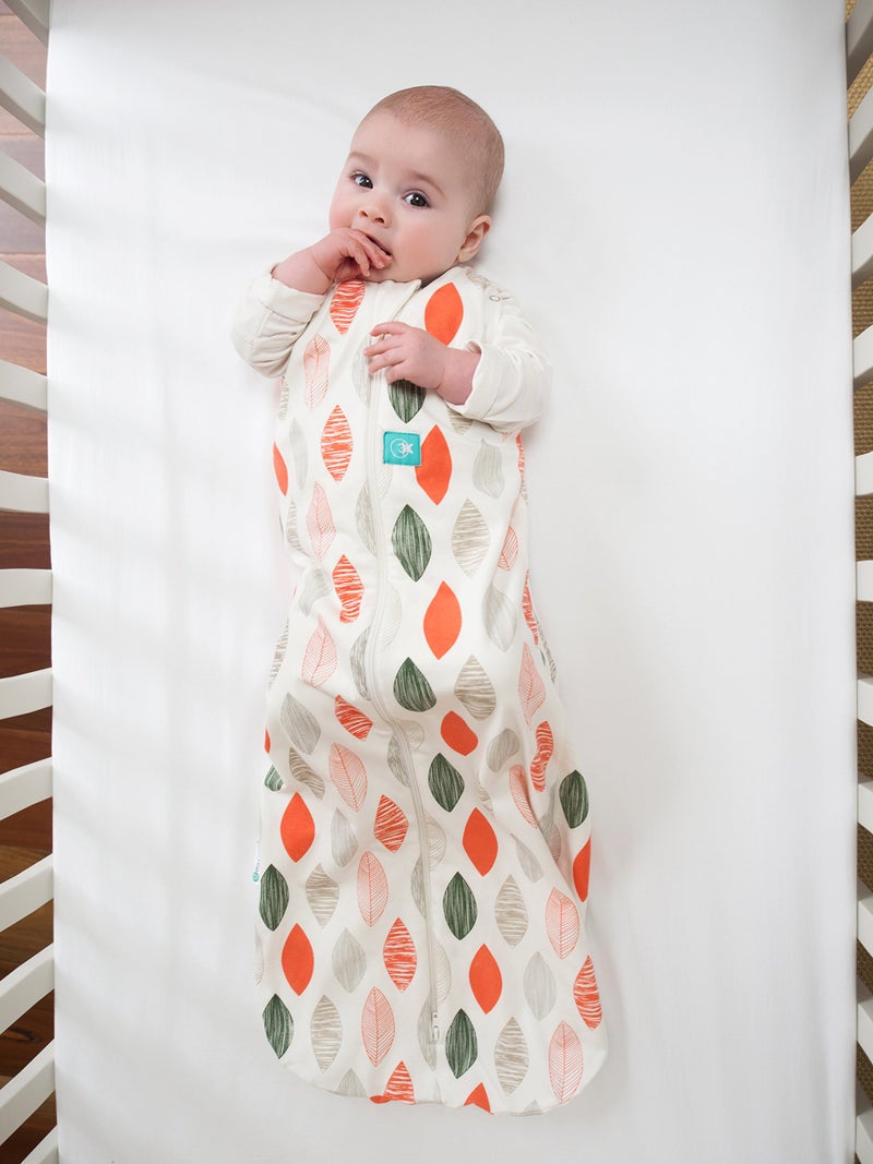 ergoPouch Cocoon Swaddle Sack 0.2 TOG - Baby Sleep Sack, Gentle Snug Fit Helps Calm Startle Reflex, Ideal for Arms In/Out Sleeping, Soft Breathable Fabric for Better Sleep (6-12 Months, Blush Leaf) - Image 2