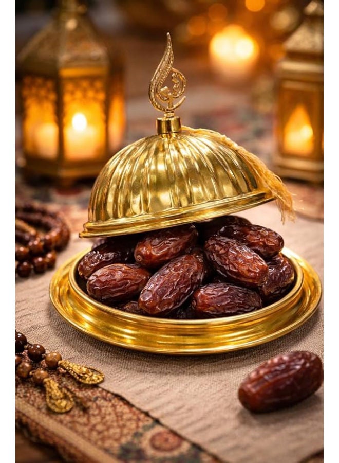 Turkish Style Stainless Steel Elegant Ramadan Serving Bowl with lid - Image 4