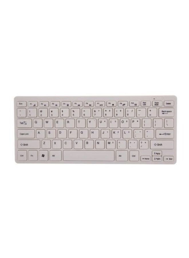 NIBEMINENT Wireless Keyboard And Optical Mouse Combo Set White  - Image 2