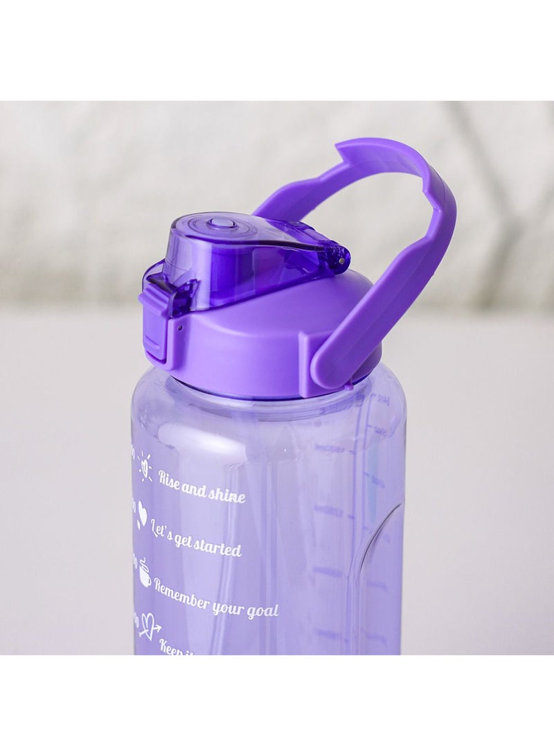 DANUBE HOME Alpine Aqua Gym Bottle – Durable, Leak-Proof Water Bottle for Fitness, Gym, and Outdoor Use – BPA-Free, Reusable Sports Hydration Bottle for Active Lifestyle L11xW29.8Cm 2000ml Purple - Image 3