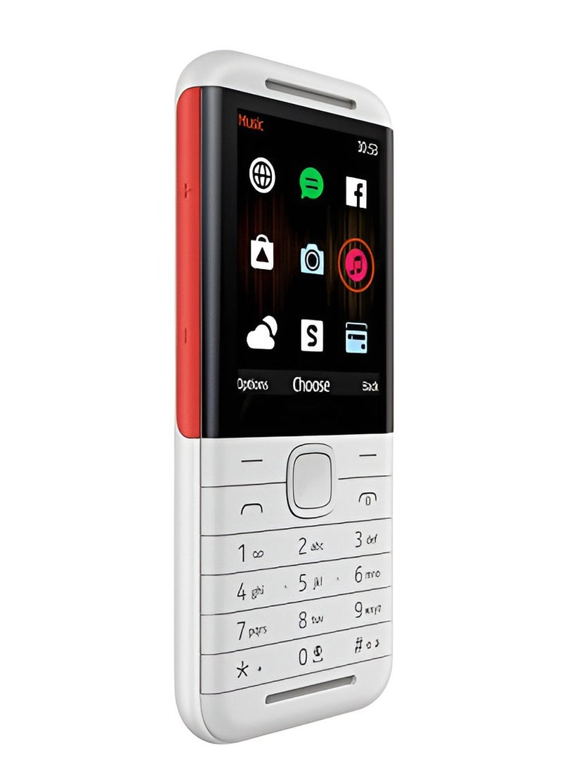 BORTONY Nokia 5310 Mobile Phone Dual SIM 8MB RAM 16MB GSM White Red - Image 2