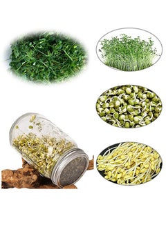 KASTWAVE 4 Pieces Stainless Steel Sprouting Jar Lid Kit Mesh Strainer Seed Germinator Lid Kit Making Organic Sprout Seeds In House And Kitchen  - Image 5