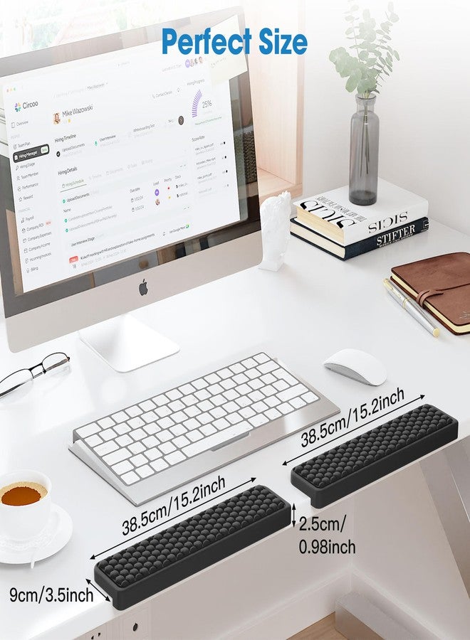 MEKASS L-Shaped Desk Elbow Pad for Desk, Memory Foam Elbow Support Padding with Non-Slip, 2-Piece Ergonomic Desk Edge Cushion, Wrist Comfort Support for Office Home (Honeycomb Texture) - Image 5