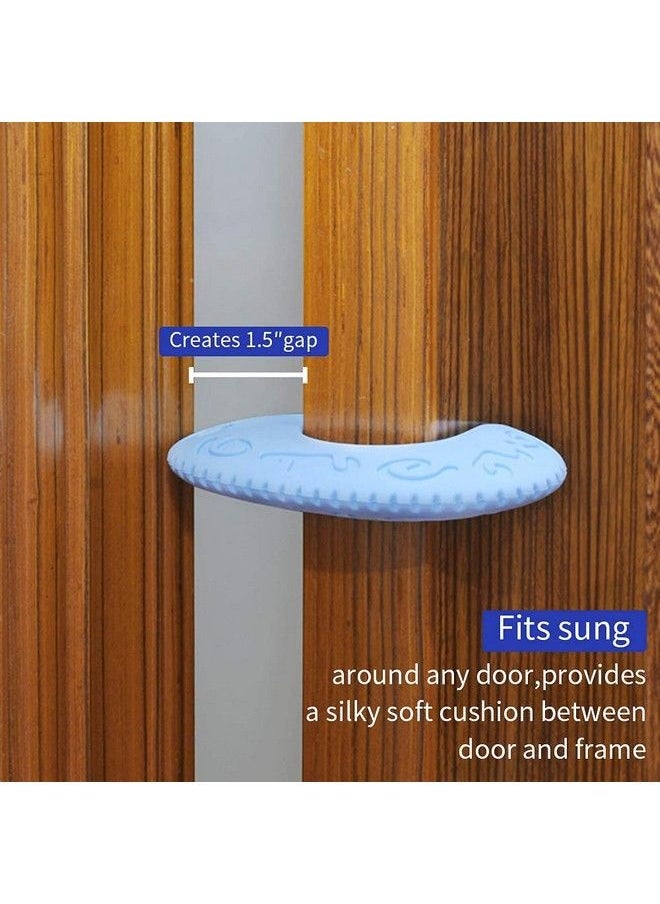 Livyu life - Door Pinch Guard For Kids (2 Pcs ) Durable Silicone Withstand Multiple Impacts Baby Door Stopper Prevents Finger Pinch Injuries Prevent Child Or Pet From Getting Locked In Room (Pink Solid) - Image 1