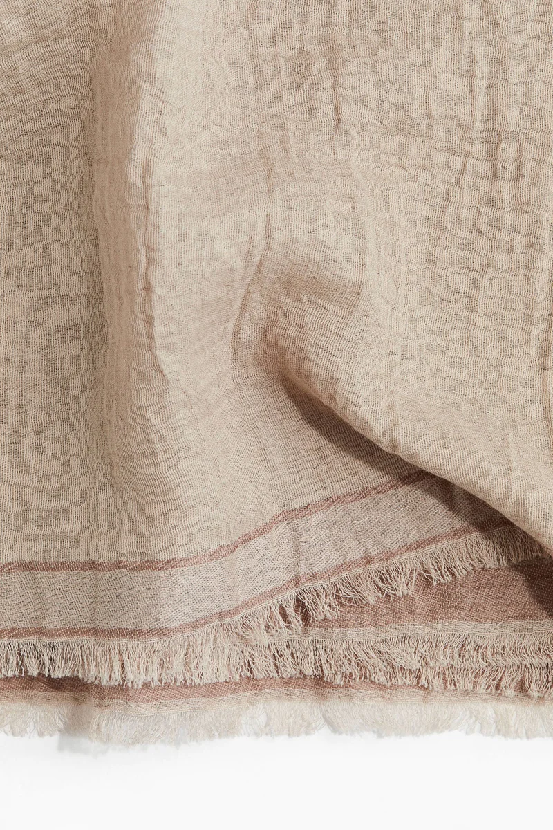 H&M Linen-blend muslin scarf