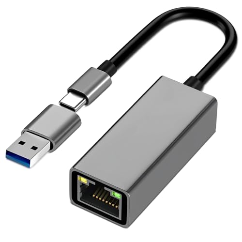 Mindorlen USB Ethernet Adapter USB C Hub for Mac Tablets PC, Ethernet Adapter to USB-C Laptop 10 Gigabit for MacBook Pro/Air Surface, USBC Hub Dongle Compatible for Thunderbolt 3/4 to RJ45 Network100/1000Mbps - Image 1