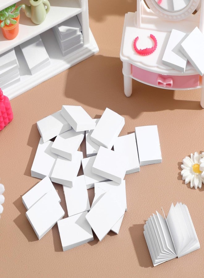 HEALEEP Miniature Books for Dollhouse 50 Pcs Blank Mini Books 0.82X0.62 Inch 1/12 Scale Mini Books for Crafts Dollhouse Accessories Notebooks for Kids - Image 4