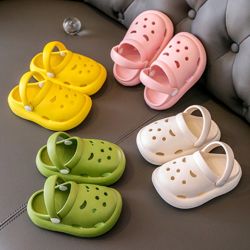 Children's Baotou Slippers Indoor Soft Bottom Non-slip Children's Cave Shoes Summer Cute Children's Beach Shoes Baby Sandals - Image 2