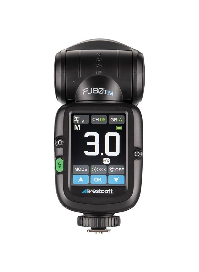 Westcott FJ80 II M Universal Touchscreen 80Ws Round Head Speedlight Flash with Multi-Brand Camera Mount for Wedding, Event, and Portrait On Camera Shoe Mount or Off-Camera Flash - Image 3