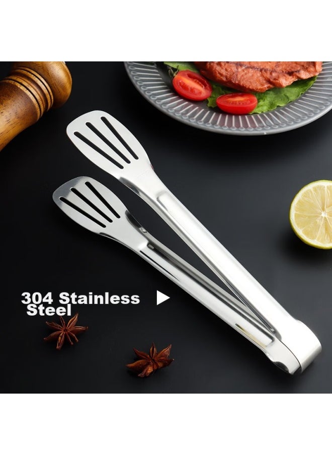 Bai Jie Baijie 304 Multifunctional Food Tongs, Cake Tongs, Steak Tongs, Barbecue Bread Tongs, Kitchen Baking Tongs, Meat Tongs  - Image 3