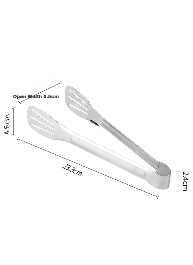 Bai Jie Baijie 304 Multifunctional Food Tongs, Cake Tongs, Steak Tongs, Barbecue Bread Tongs, Kitchen Baking Tongs, Meat Tongs  - Image 2
