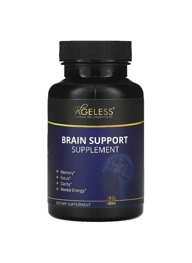 Ageless Foundation Laboratories - Ageless Foundation Laboratories, Brain Support Supplement, 60 Capsules - Image 1