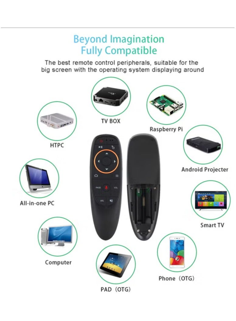 TV Wireless Remote Control With USB Receiver Voice Control For Android -Smart TV/PC/Laptop/Notebook Black - Image 5