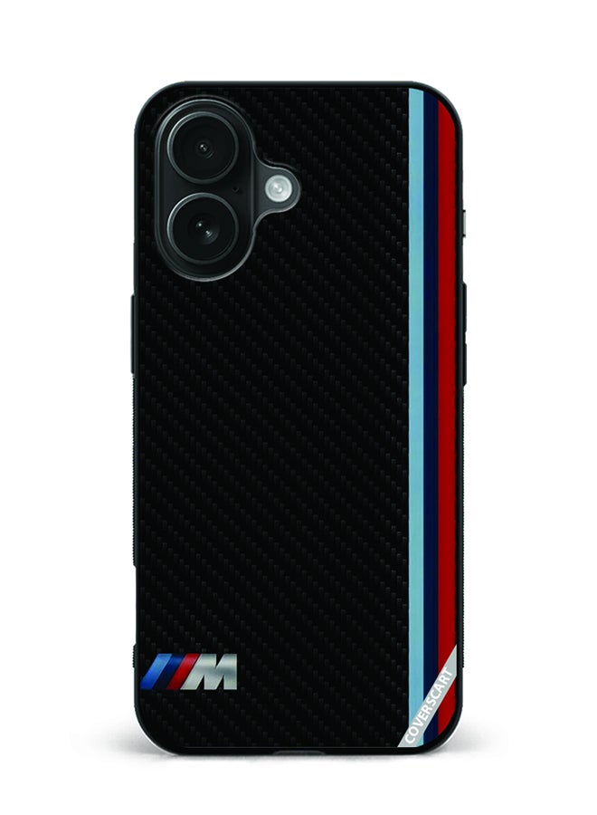 COVERSCART Protective Case Cover For Apple iPhone 16 Bmw Logo Design Black