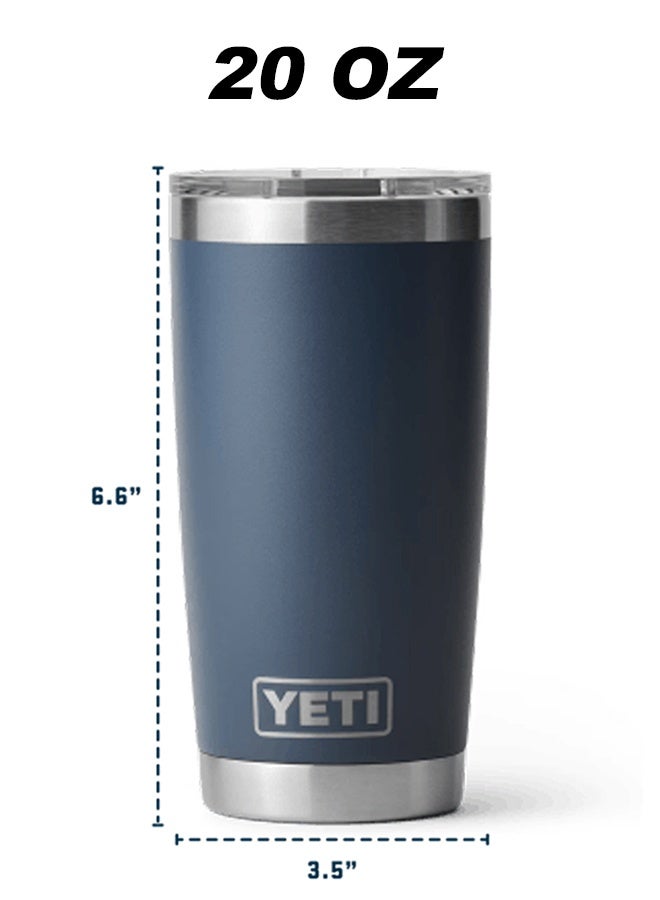 يتي كوب ستانلس ستيل معزول بالتفريغ، سعة ٢٠ أونصة، مع غطاء MagSlider، للمشروبات الساخنة والباردة، خالٍ من مادة BPA. - Image 2