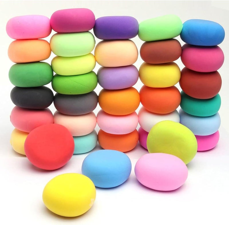Foloose Air Dry Clay 24 Colors Air Dry Clay Kit –Safe, Non-Toxic, Ultra-Light, and Easy to Shape for Creative DIY Crafts and Modeling Fun - Image 2