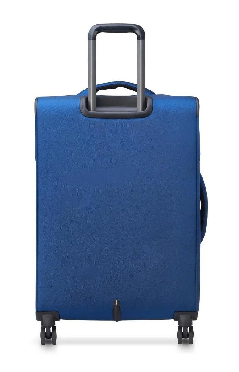 DELSEY Paris Optimax Lite 70 Cm 4-Double Wheel Expandable Check-In Luggage Trolley Case - Blue - Image 3