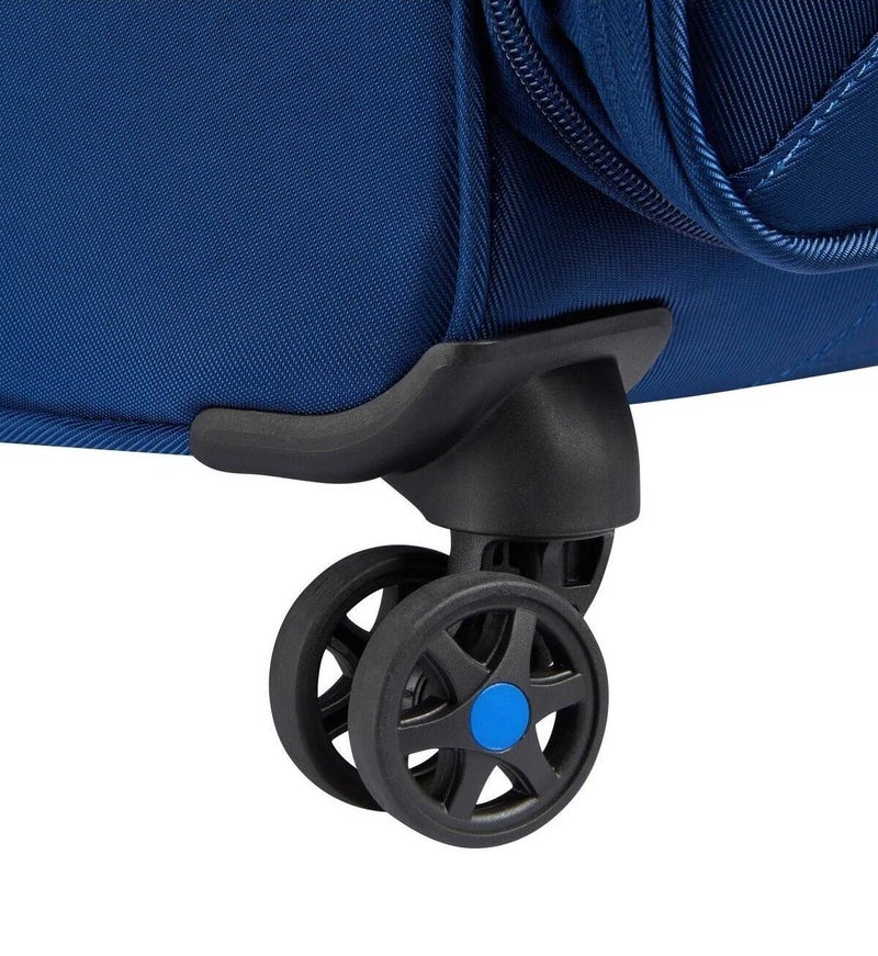DELSEY Paris Optimax Lite 70 Cm 4-Double Wheel Expandable Check-In Luggage Trolley Case - Blue - Image 4