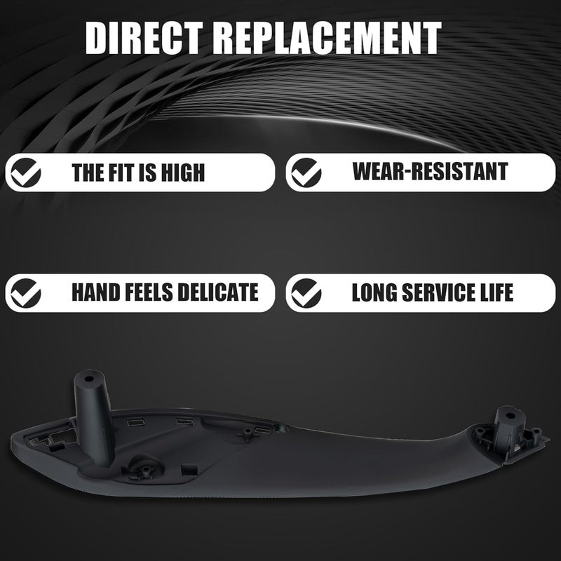 WEILEITE Front Right Passenger Side Interior Inner Inside Door Pull Handle Grab Fit BMW 320,328,330,335,M3 F30/F31/F34/F80 3 Series 2012-2018 and 418,420,428,430,435,M4 F32/F33/F36/F82/F83 4 2014-2017 - Image 3