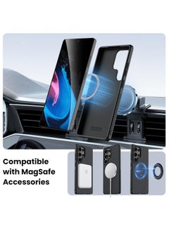 Nillkin Nillkin Case Cover Super Frosted Pro  Magnetic Wireless Charging  Case Anti-Scratch & Slip For Samsung Galaxy S25 Ultra (Black)  - Image 3