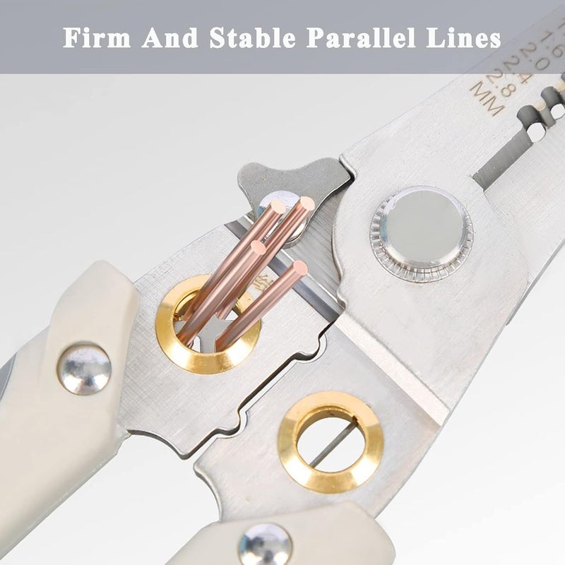 Japelessor Japelessor Special Wire Stripper for Electrician 6 in 1 Multifunctional Wire Strippers Black Alloy Steel Wire Stripper  - Image 3