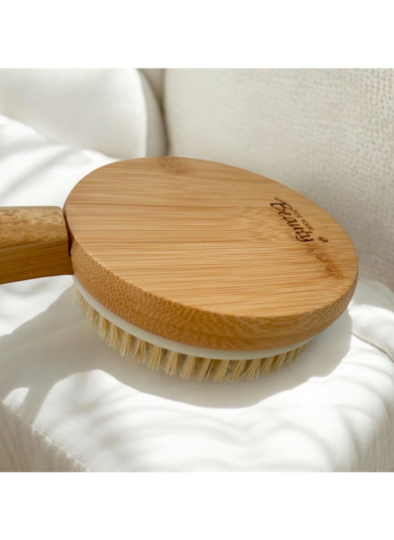 ROSSMANN - German Brand, Massage brush bamboo, High quality, Long Handle Body Brush,Bath Brush, Shower Brush Body Scrubber, Back Scrubber, Back brush, made in Germany - Image 1