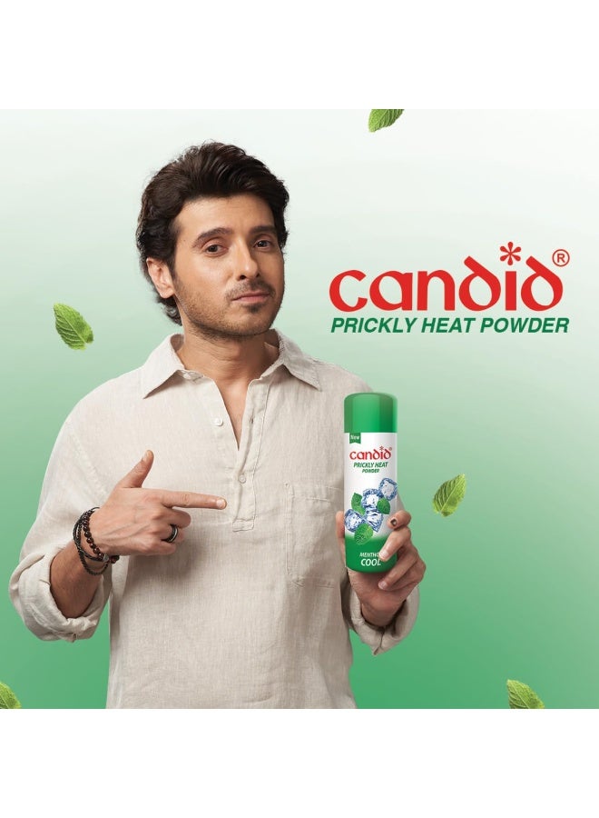 Candid Prickly Heat Powder | Relief from Rashes & Prickly Heat | Neem & Menthol Cooling | Soothing Relief from Itching & Burning | Sweat Absorption | Controls Bacterial Growth | 120g - Image 3